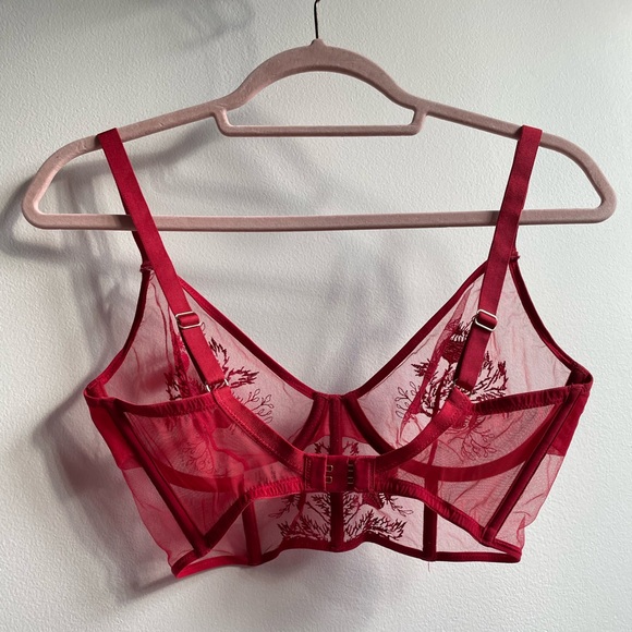 Thistle And Spire Verona Embroidered Longline Bra 34 DD - Picture 6 of 13